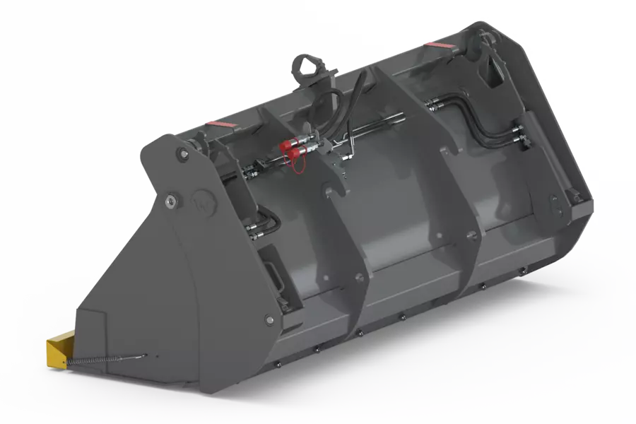 Wacker Neuson attachment, 4-in-1 shovel with fangs and second interchangeable cutting edge