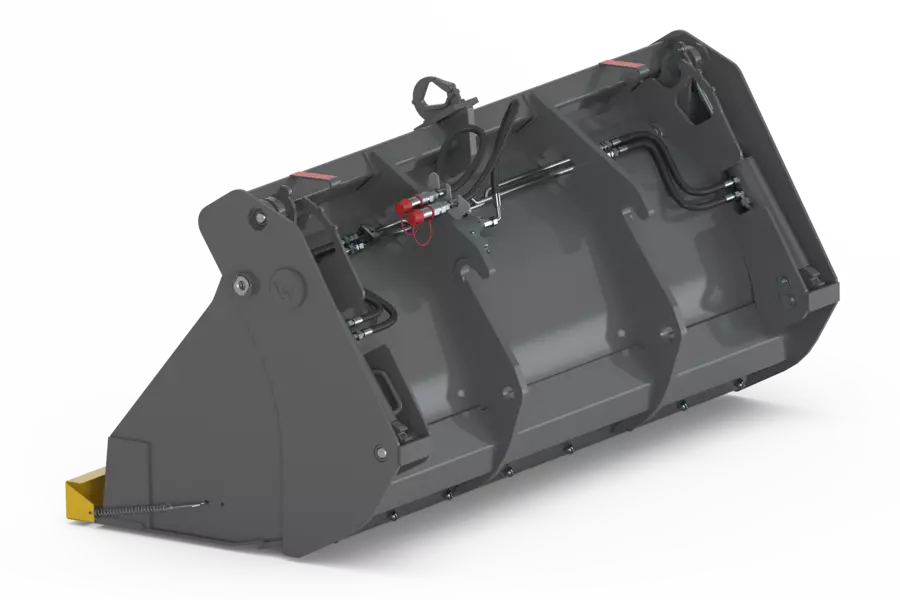 Wacker Neuson attachment, 4-in-1 shovel with fangs and second interchangeable cutting edge