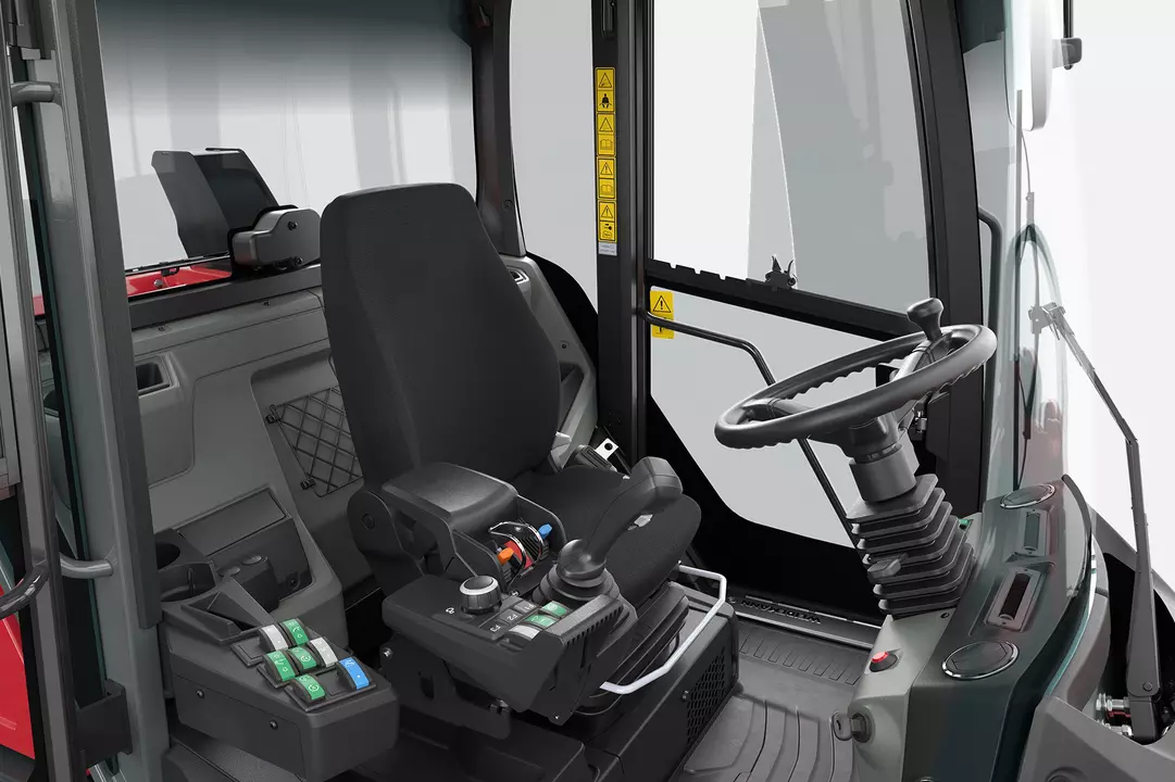 Weidemann wheel loader 9080 cabin with interior, studio