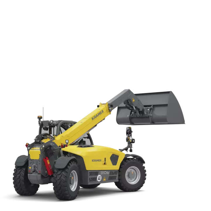 The Kramer telehandler 3106 in a studio.