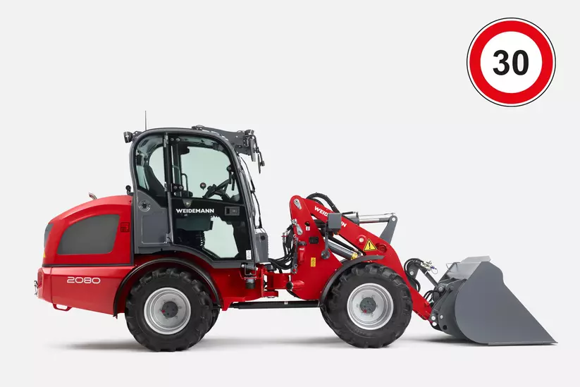 Weidemann Radlader 2080, Geschwindigkeit 30 km/h 