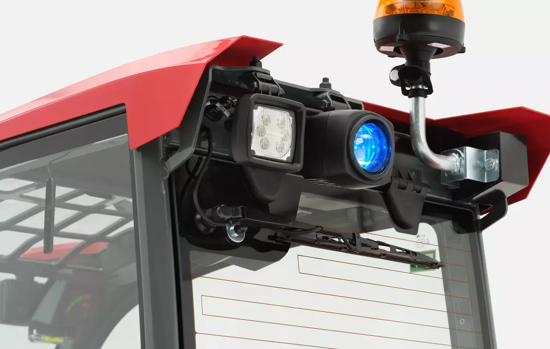 Weidemann Teleskoplader T4512e blue saftey light, studio