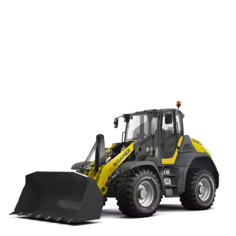 The Kramer wheel loader 8180 in a studio.