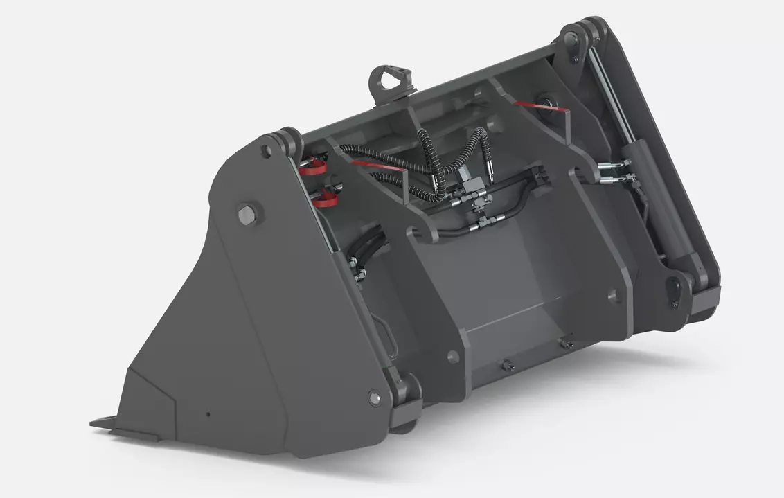 Weidemann attachment 4-in-1 bucket with ripper teeth, Studio