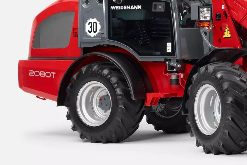 Weidemann Teleskopradlader 2080T, Ein- und Ausstieg 