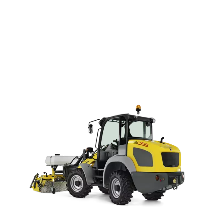 The Kramer wheel loader 5055 in a studio.