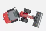 Weidemann telescopic wheel loader 4060T cabin with grab bucket, studio