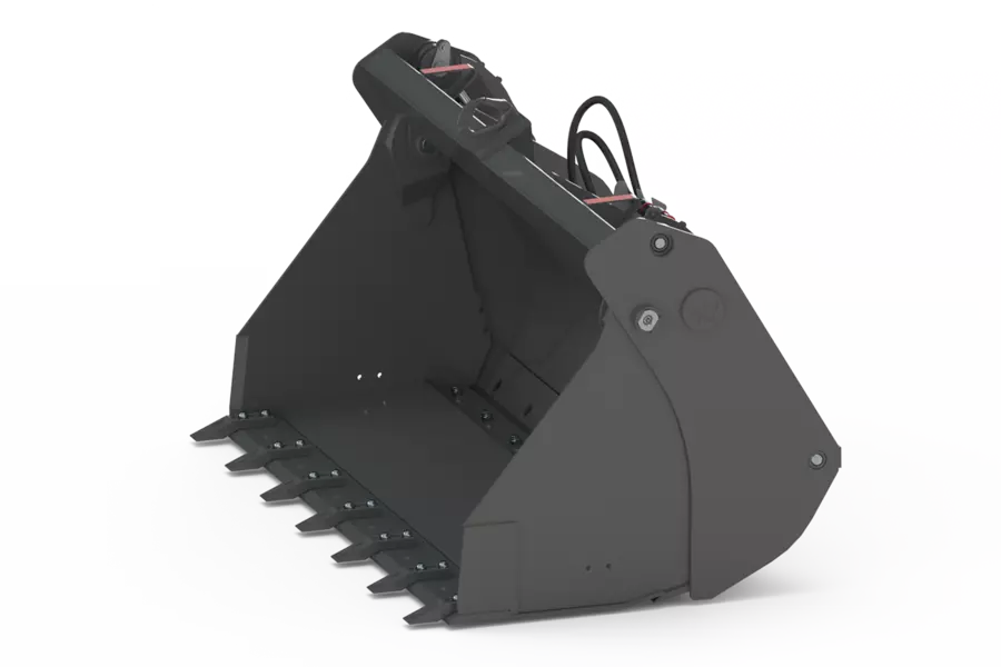 Wacker Neuson attachment, 4-in-1 shovel with fangs and second interchangeable cutting edge