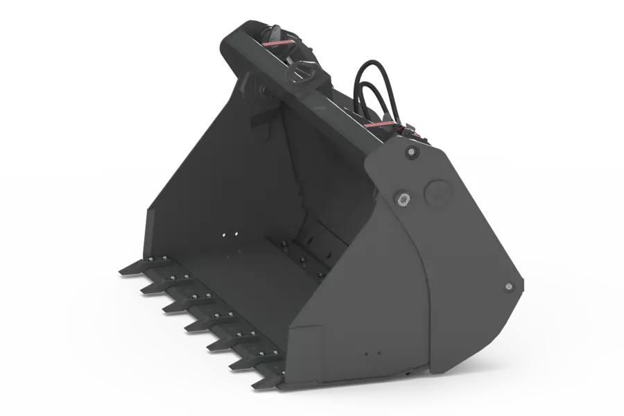 Wacker Neuson attachment, 4-in-1 shovel with fangs and second interchangeable cutting edge