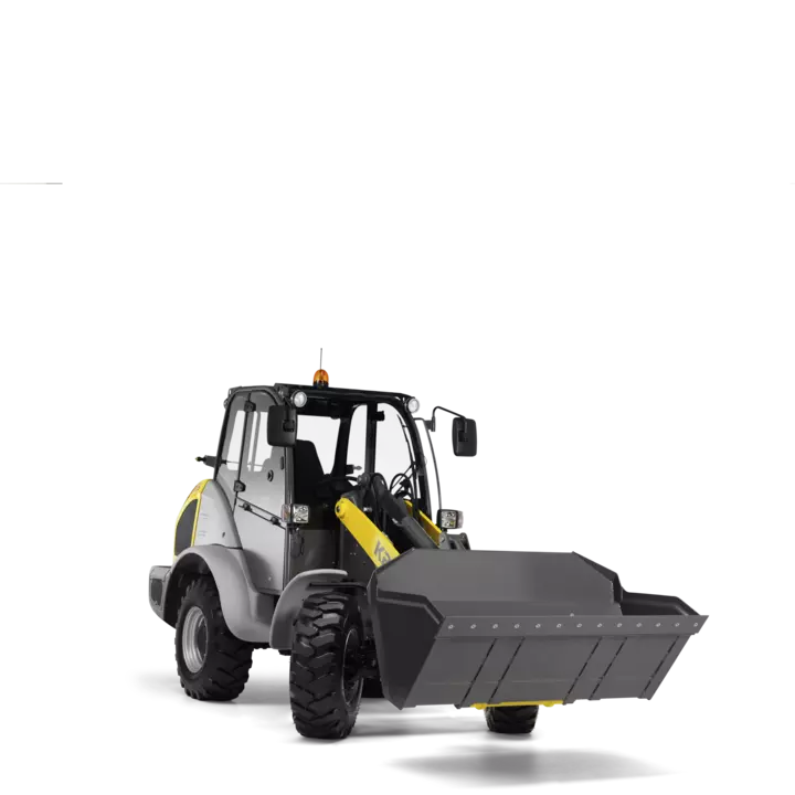 The Kramer wheel loader 5085 in a studio.