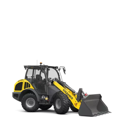 The Kramer wheel loader 8085 in a studio.