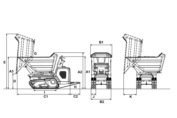 DT12 plastic skip dimensions