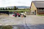 Weidemann Hoftrac 1140 mit Kehrmaschine, Einsatz