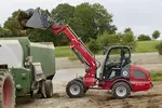 Weidemann telescopic wheel loader 2080T cabin with power grab bucket, application