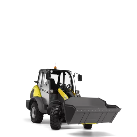 The Kramer wheel loader 5085 in a studio.