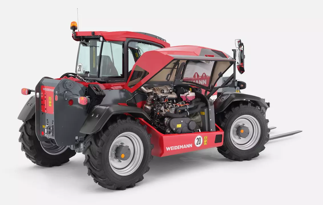 Weidemann telehandler T7035 cabin accessibility, studio