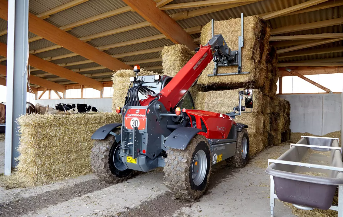 Weidemann Anbaugerät Großballengabel klappbar, Einsatz Landwirtschaft, Teleskoplader T6027