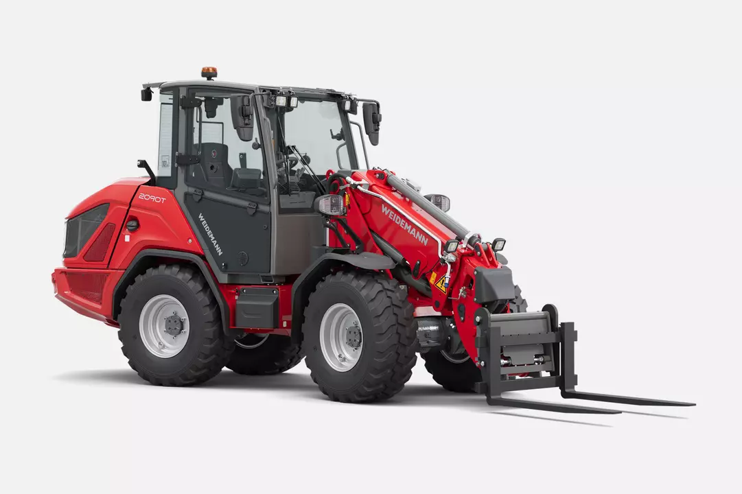 Weidemann Teleskop Rad Lader 2090T Kabine mit Leichtgewicht Ladeschaufel, studio