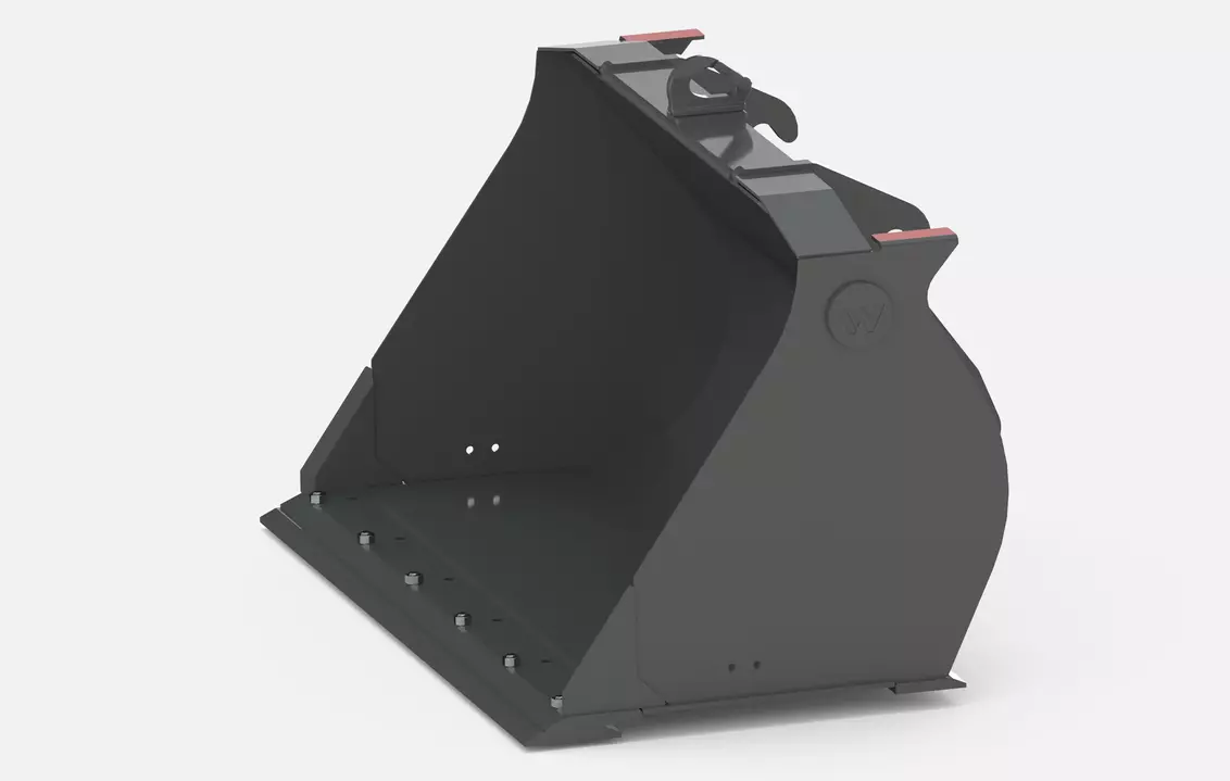 Weidemann attachment earth bucket with interchangeable cutting edge, Studio