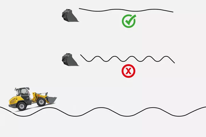 Wacker Neuson wheel loader WL950 Loading swing damping, studio