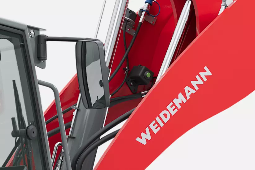 Weidemann Radlader 3060 im Studio, Druckentlastung an der Ladeanlage