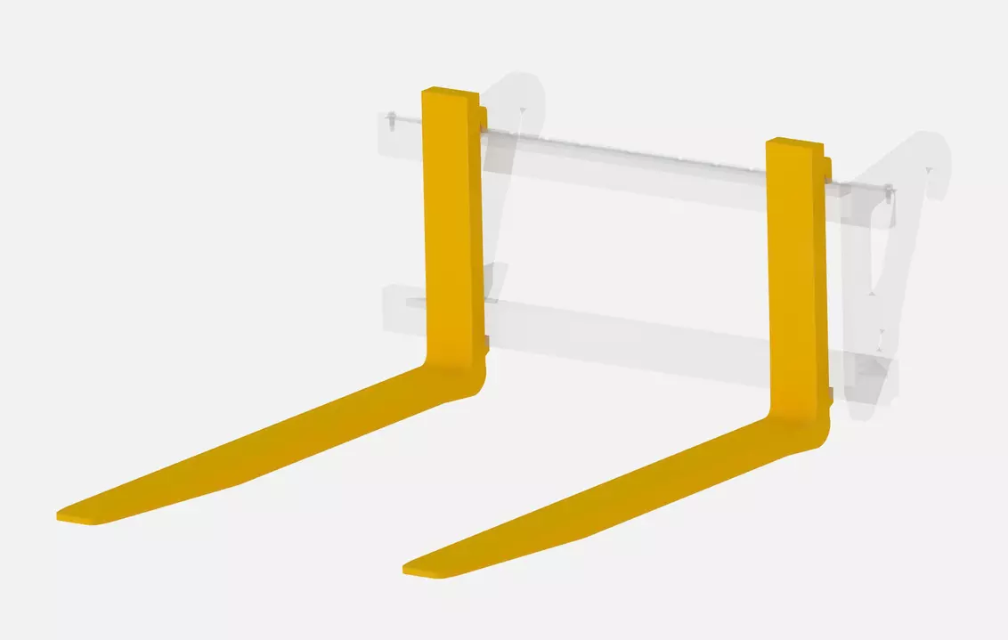 Weidemann attachment Pallet fork, Studio