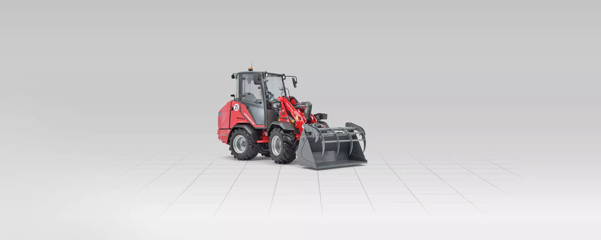 Weidemann Hoftrac 1390e Kabine mit Greifschaufel, Studio