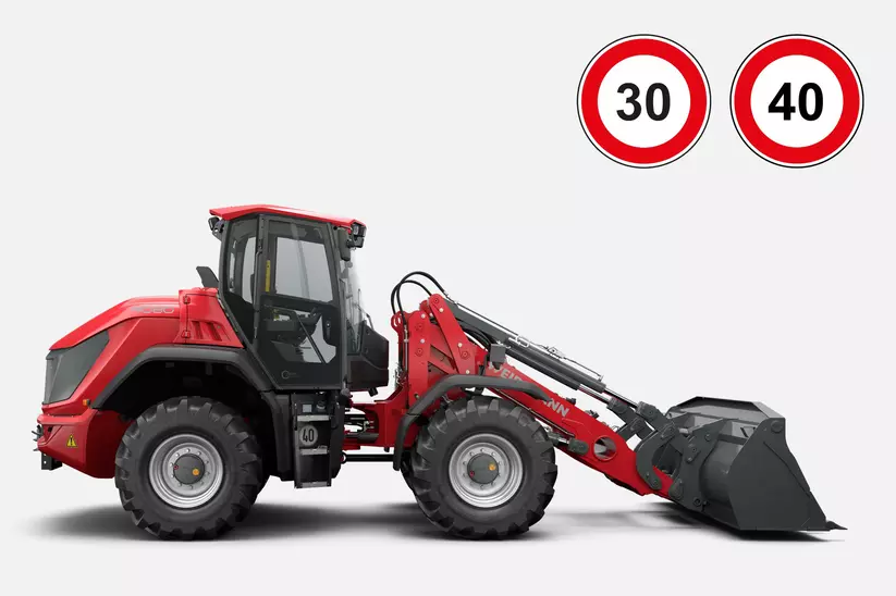 Weidemann wheel loader 9080, Speed 30 km/h / 40 km/h