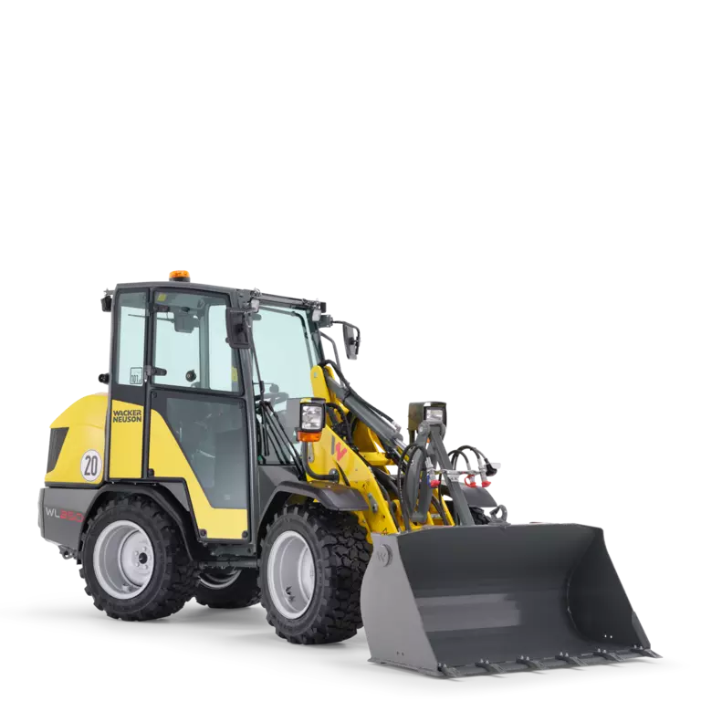 Wacker Neuson Radlader WL250 mit Leichtgutschaufel, Studio
