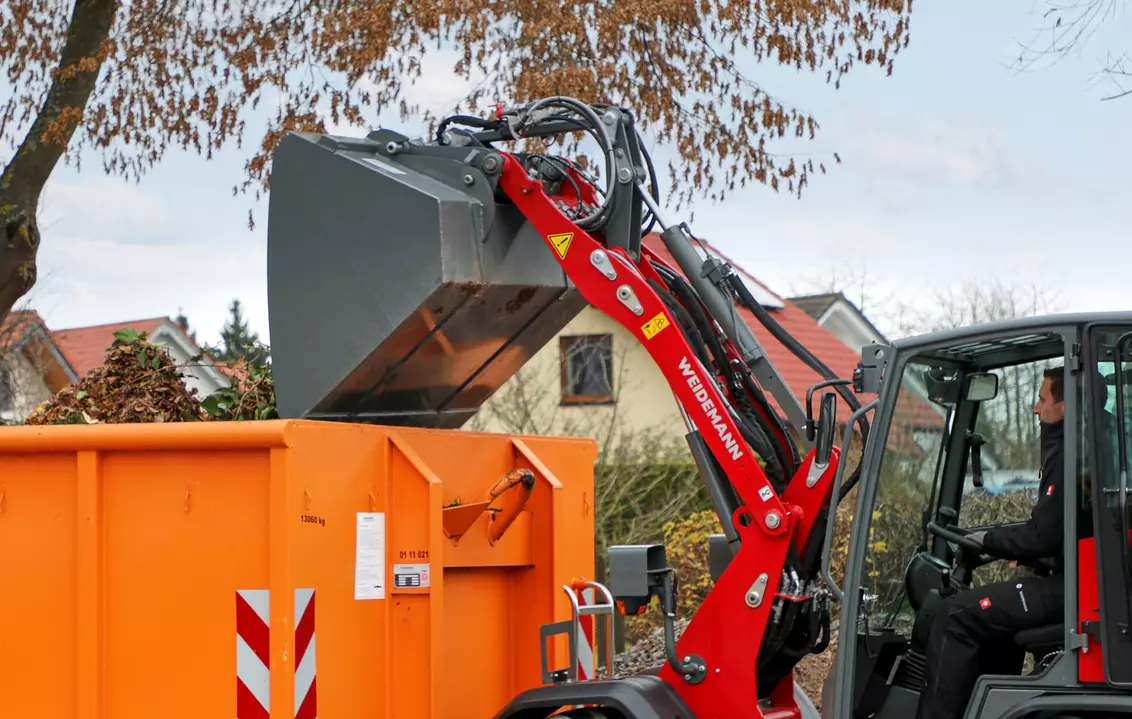 Weidemann Anbaugerät Leichtgutschaufel eckig, Einsatz Kommune, Hoftrac 1260LP