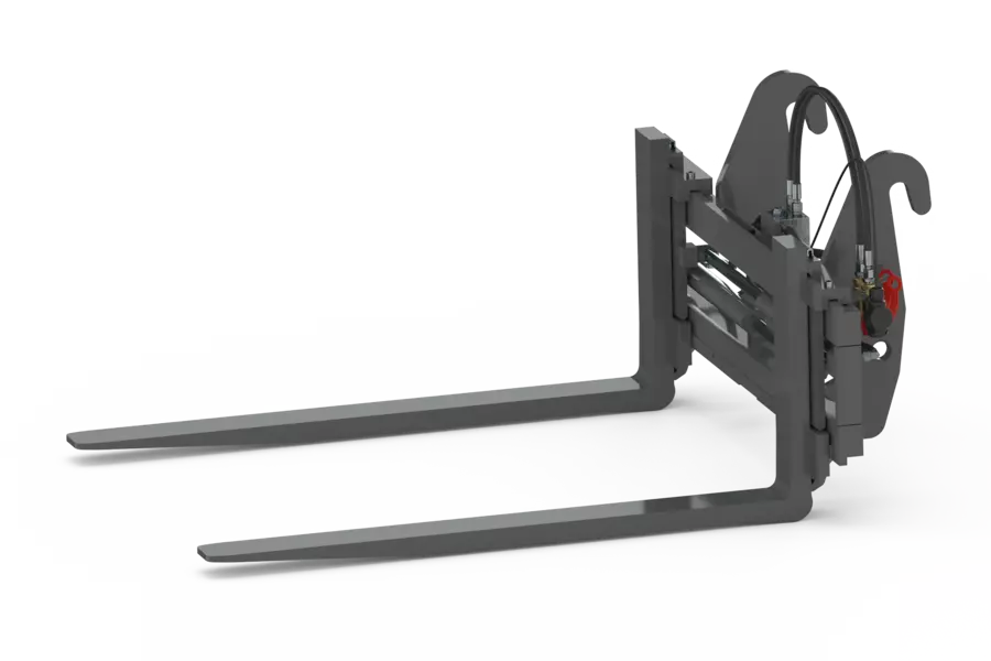 Wacker Neuson attachment, Hydraulically adjustable pallet fork with side shift