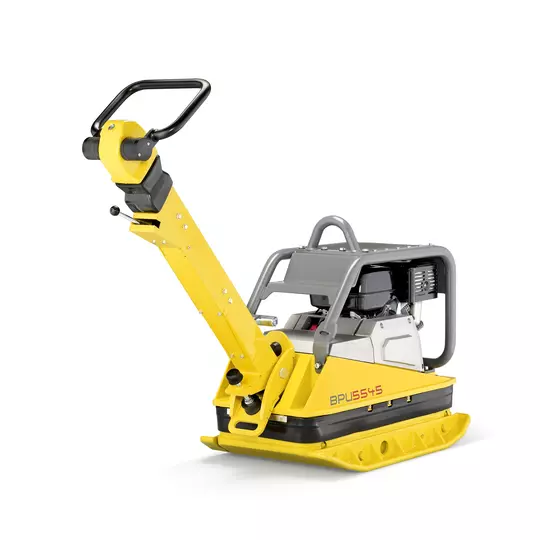 Reversible vibratory plate with Honda gasoline engine