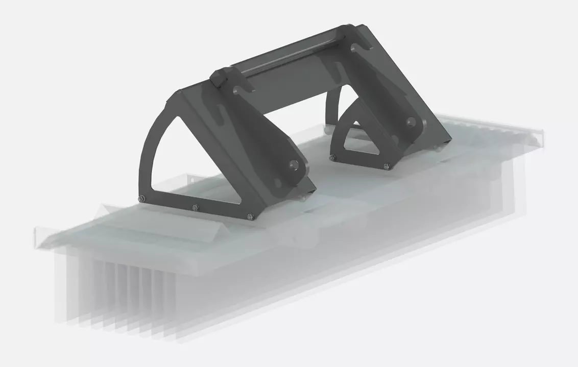 Weidemann attachment Sweeper, Studio