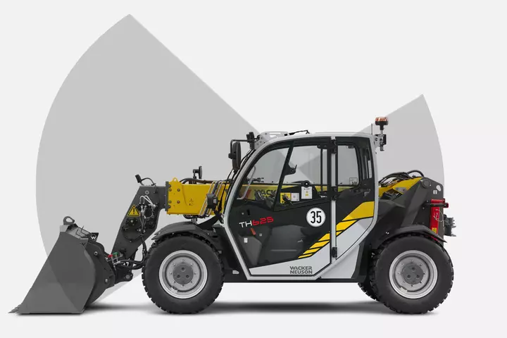 Wacker Neuson telehandler TH625 in studio, all-round view