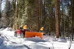 Weidemann Anbaugerät Schneeschild, Einsatz Kommune, Teleskoplader T5522