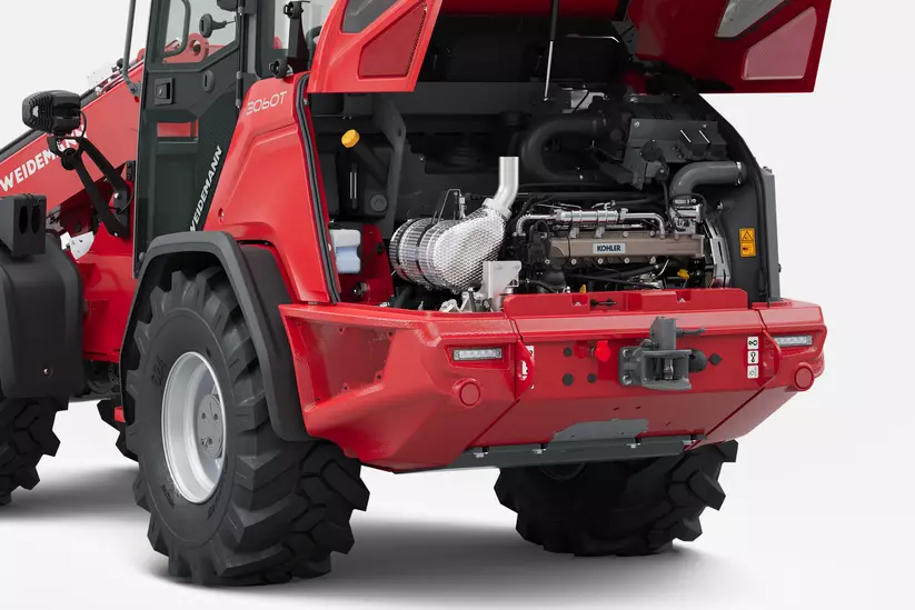 Weidemann Teleskopradlader 3060T im Studio, Motor quer