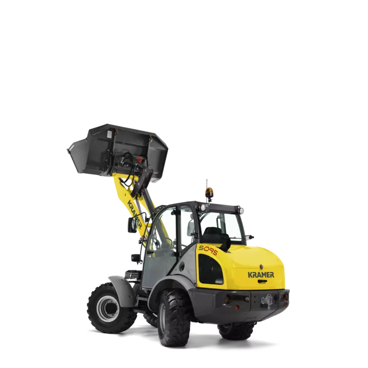 The Kramer wheel loader 5095 in a studio.