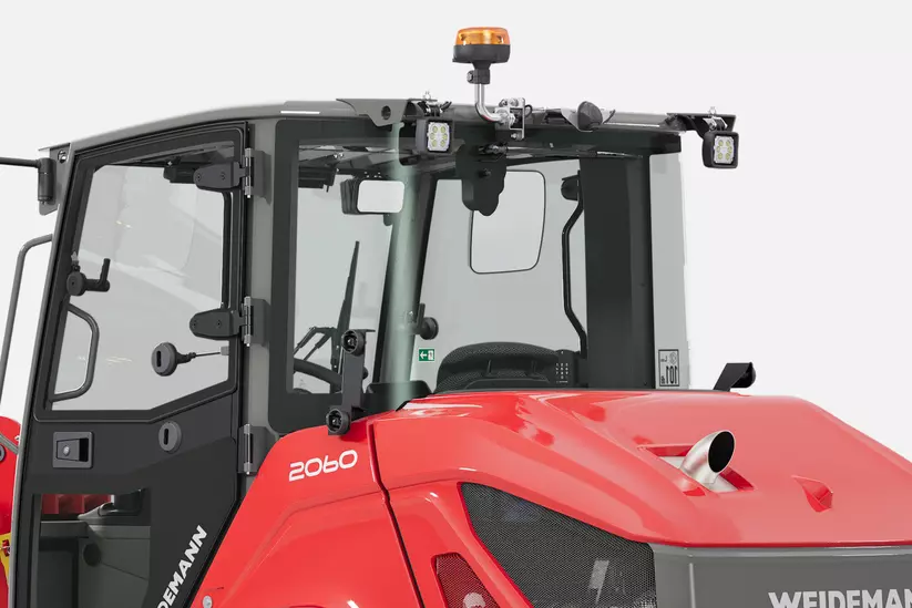 Weidemann Radlader 2060 im Studio, Rundumsicht