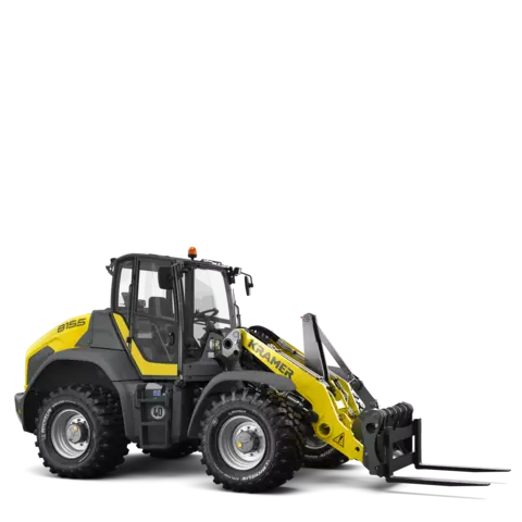 The Kramer wheel loader 8155 in a studio.