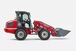 Weidemann telescopic wheel loader 5080T cabin with light material bucket, studio