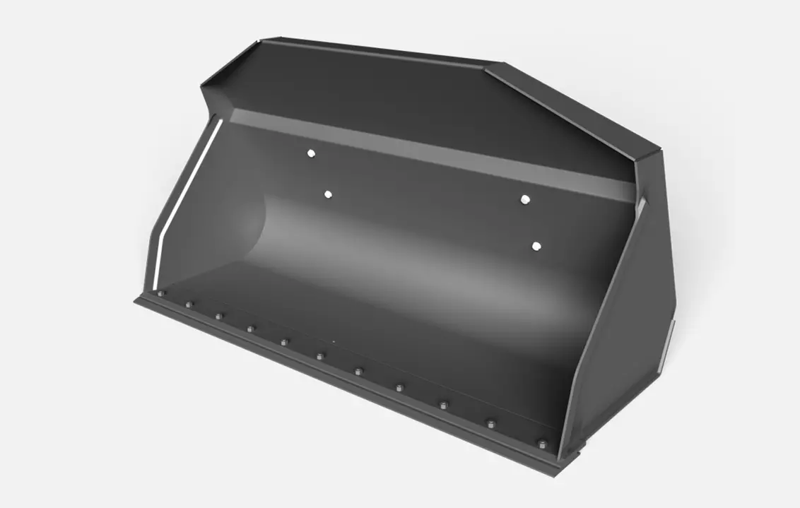 Weidemann attachment earth bucket with interchangeable cutting edge, Studio