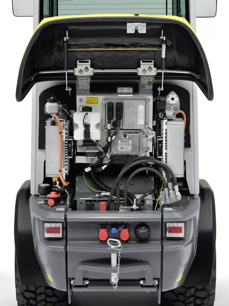 Wacker Neuson wheel loader WL20e Li-Ion detail picture studio