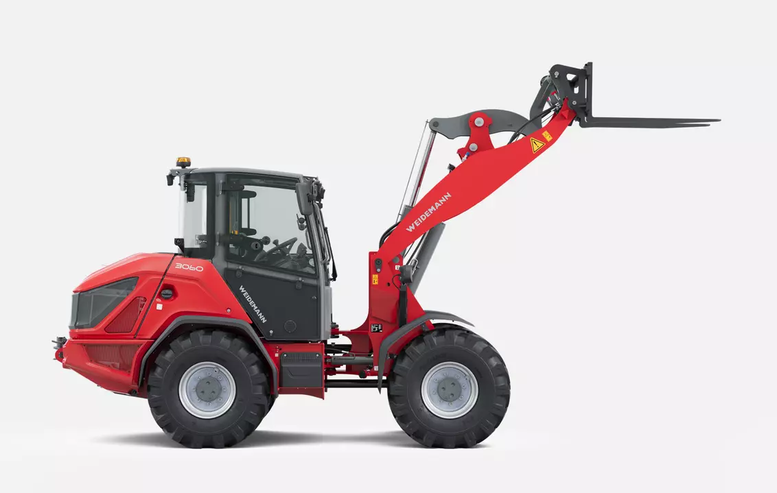 Weidemann Radlader 3060 mit Palettengabel, Studio