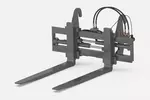 Weidemann attachment Pallet fork with hydraulically adjustable tines and side shift, Studio