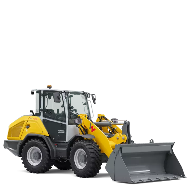 Wacker Neuson wheel loader WL1150 with earth shovel, studio