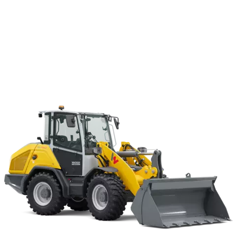 Wacker Neuson wheel loader WL1150 with earth shovel, studio