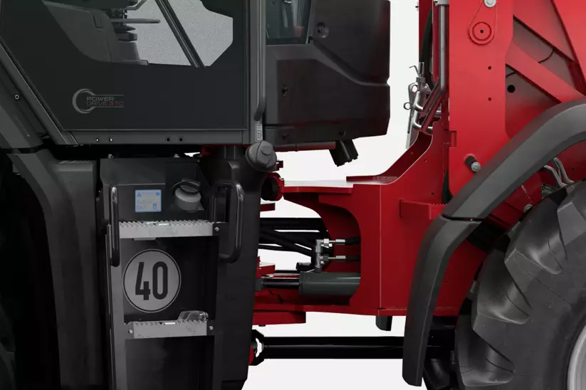 Weidemann wheel loader 9080, Vibration damping driver's cab