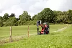 Weidemann Hoftrac 1140BL mit Erdbohrer, Einsatz