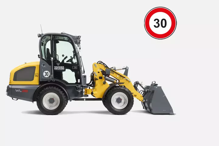 Wacker Neuson wheel loader WL38, Speed 30 km/h