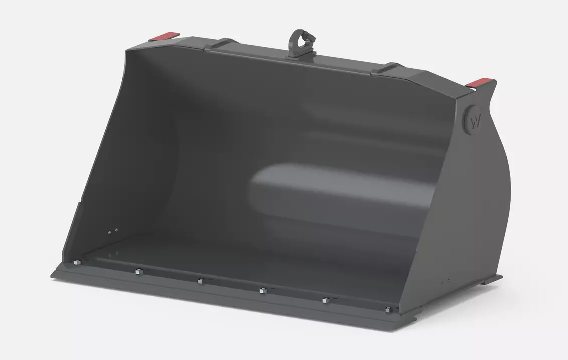 Weidemann attachment earth bucket with interchangeable cutting edge, Studio